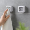 Home Portable Wall Mount Twoel Storage Wash Cloth Clip Organizer Dry Towel Holder Self Adhesive